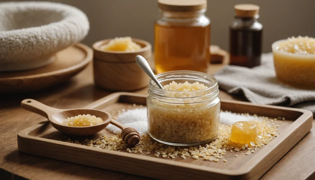Gommage sucré maison : l’allié doux pour une peau éclatante et revigorée