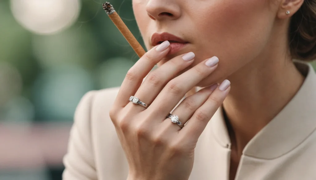 Vogue cigarettes : l’élégance féminine au bout des doigts qui surprend